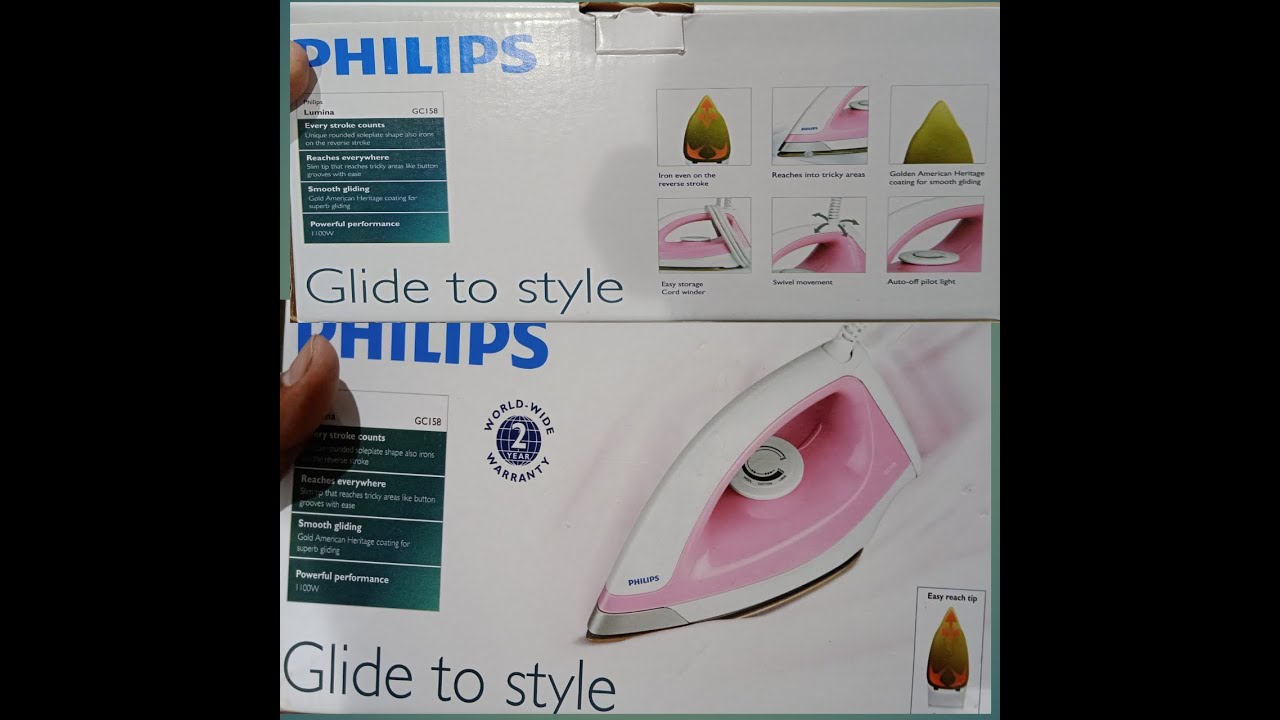 GC158 Philips dry iron demo video