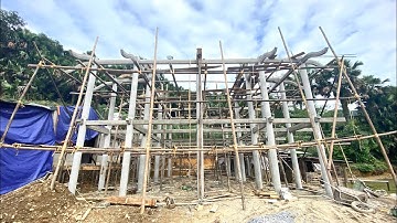 Mẫu nhà sàn bê tông 2 gian 2 trái nách chạy quanh hình thức kẻ truyền + phòng ngủ