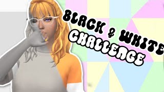 CAN I MAKE A SIM WITH NO COLOR? // Sims 4 Black & White Challenge