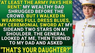 My wealthy Dad Mocked My Military Career — Until the General Asked, “That’s Your Daughter”