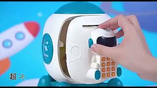 KB216855Fingerprint password unlock automatic induction saving money box toys rocket piggy bank