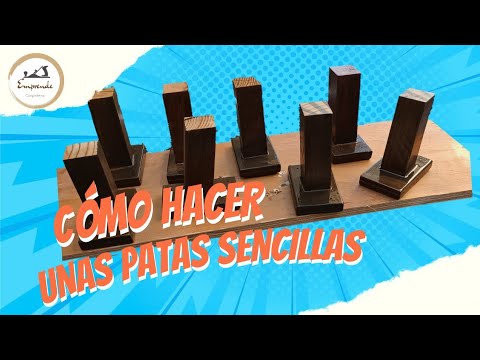 Cómo hacer patas para muebles muy sencillas y bonitas. 