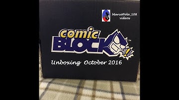 Unboxing Comic Block  October 2016