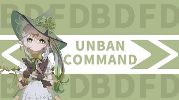 How to create an unban command - Bot Designer for Discord