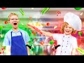 Kids Pretend Play Working at Restaurant and Police Patrol! | Kids Videos for Kids