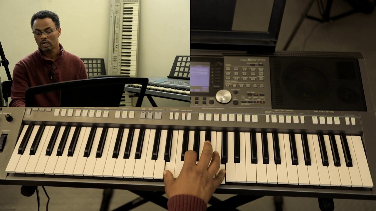 Ethiopian music lesson by Biruk Abera Keyboard 10