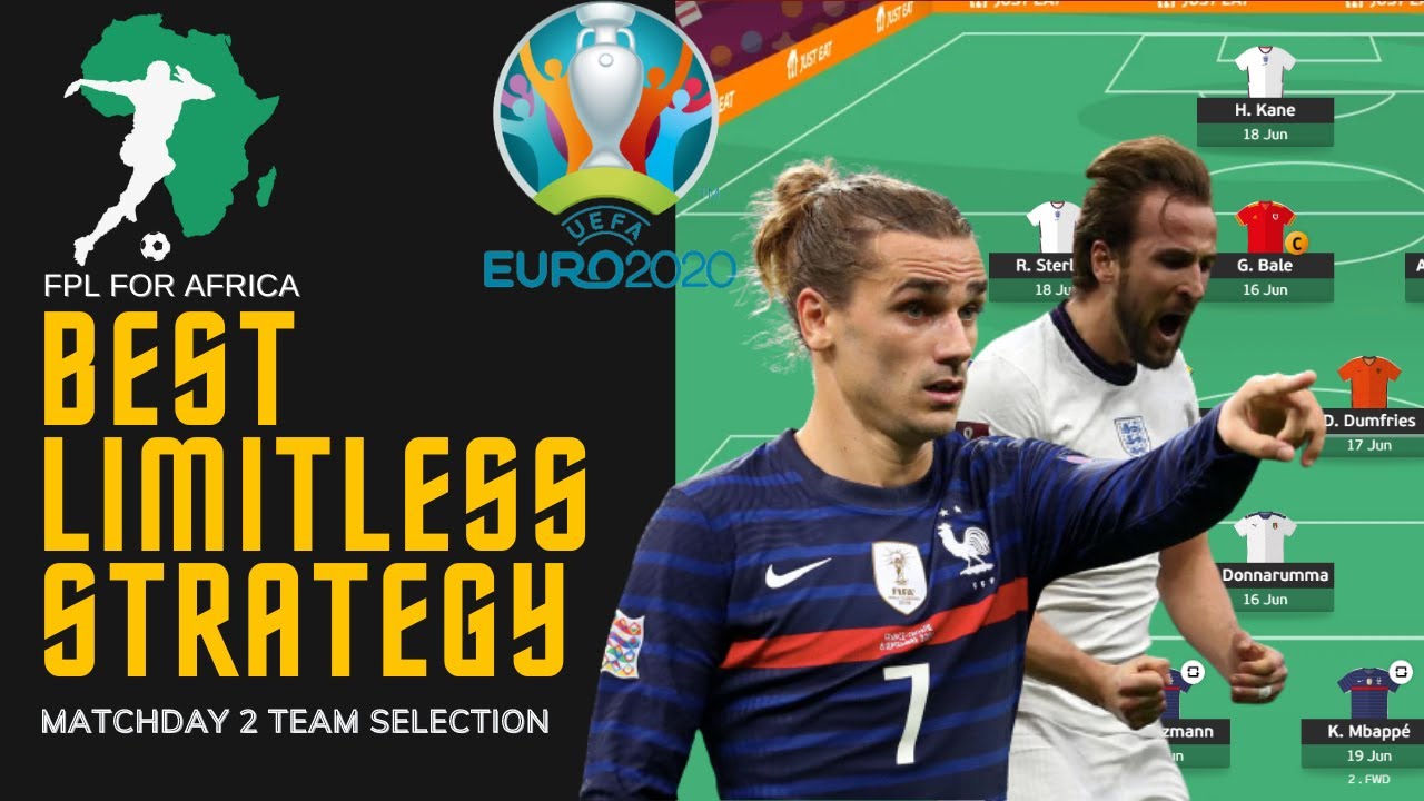 MATCHDAY 2 LIMITLESS STRATEGY GUIDE EURO 2020. TIPS AND IDEAS