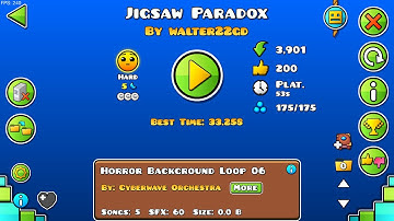 "Jigsaw Paradox" 100% all coins. by: walter22gd / geometry dash 2.2