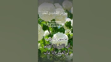 سورة الفلق بصوت جميل