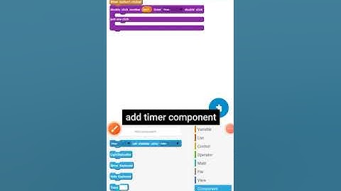 how to make double click method sketchware pro