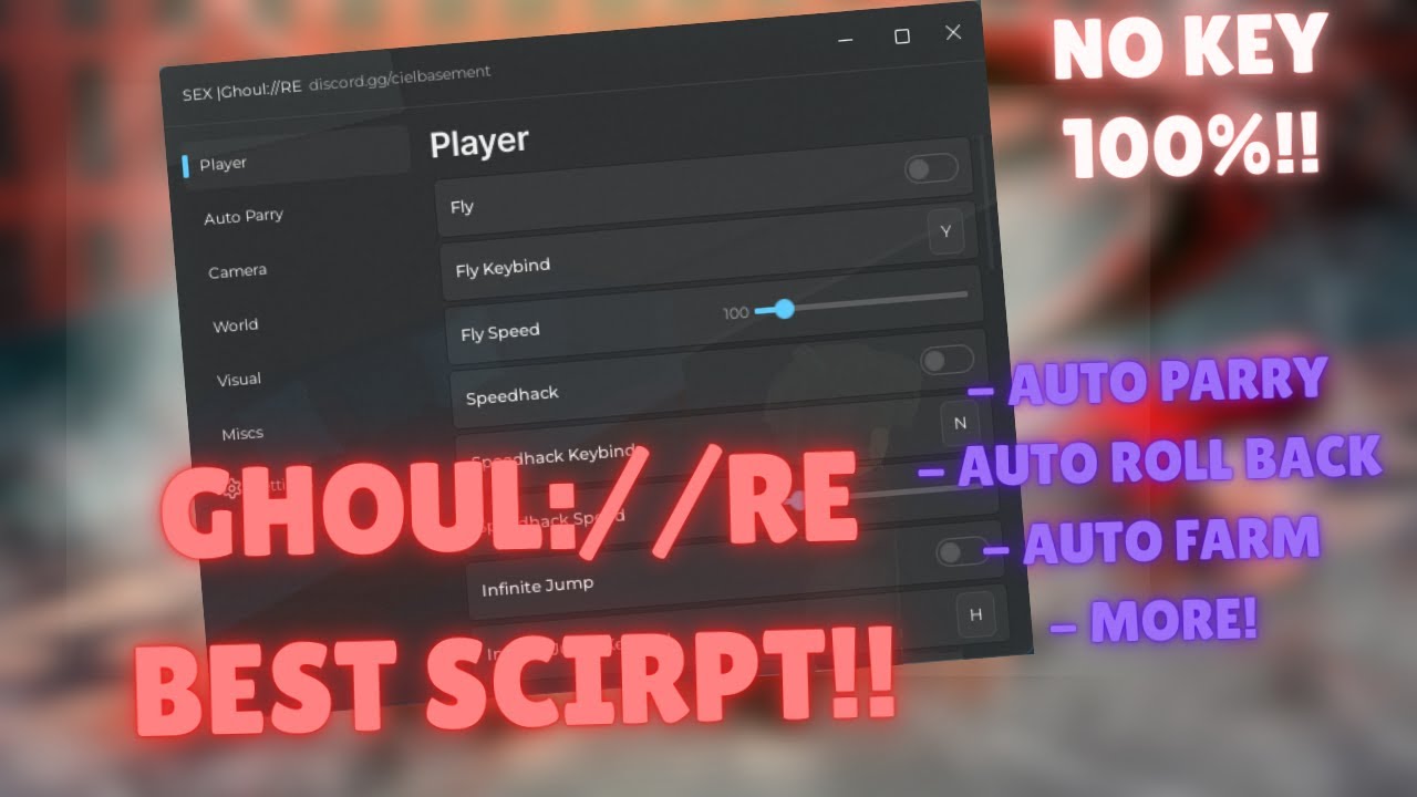[FREE] The BEST Ghoul://RE Script Auto Parry, Auto Roll Back, Auto Farm (NO KEY!!)
