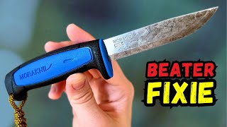 Mora Knives Basic 511 - Affordable Beater Fixed Blade for Camping & Bushcraft - High Carbon Steel