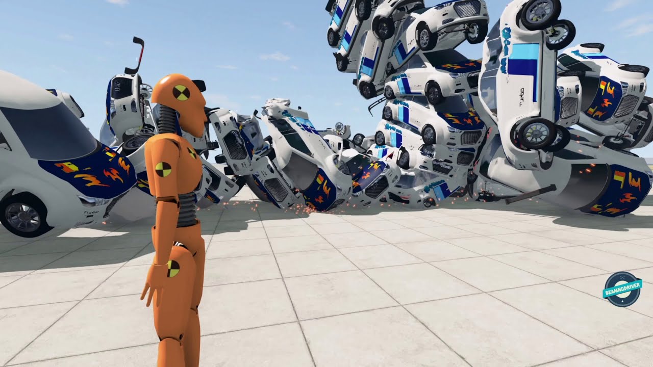 Stacking & Crashing Hundreds of Cars | BeamNG Crash Compilation