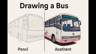 From Sketch to Bus Realistic Passenger Bus Drawing  Art on Wheel screenshot 4