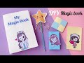 6 paper magic in a book  diy cute magic book  how to make paper magic book  diy paper magic