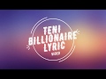 Teni – “Billionaire” Lyrics Video