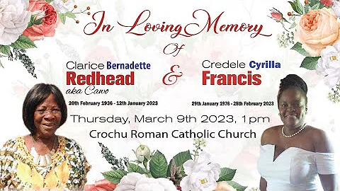 In Loving Memory Of Clarice Bernadette Redhead & C...