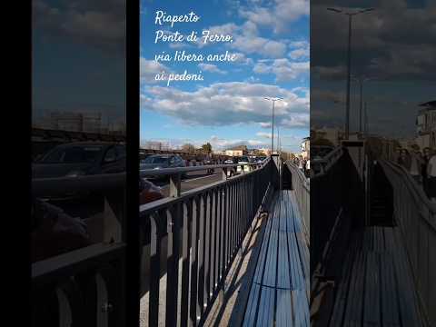 Riaperto Ponte di Ferro, via libera anche ai pedoni-