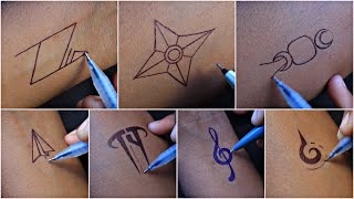 Trick tattoo || music || plain and best 4 simple tattoo ideas for girls and boy #viral