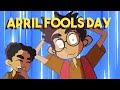 Crazy april fool antics in childhood  april fools day  pranks  funny cartoon  animated