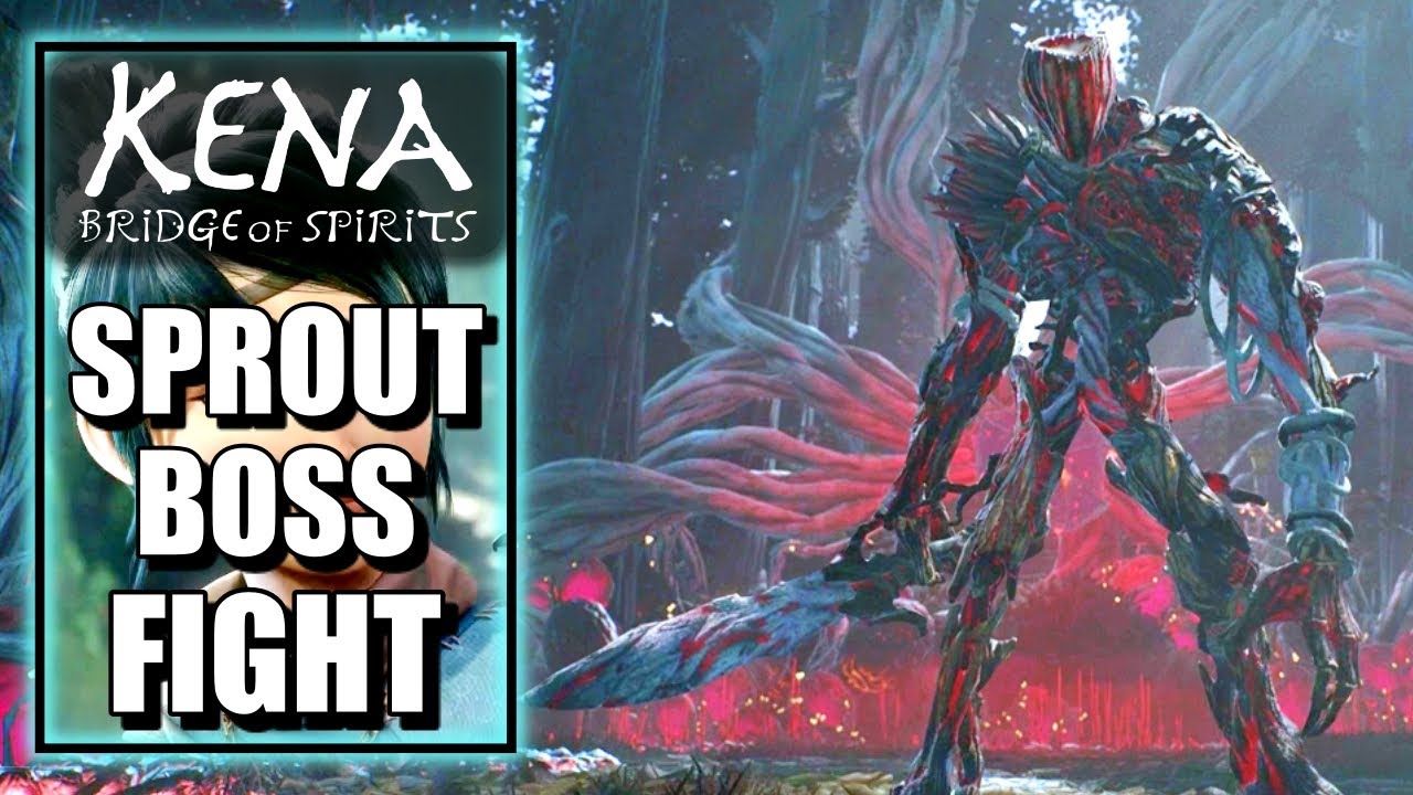 Kena Bridge of Spirits - First Boss Fight - Sprout Boss