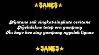 Download lagu SANES - (slowed reverb lirik)🥀