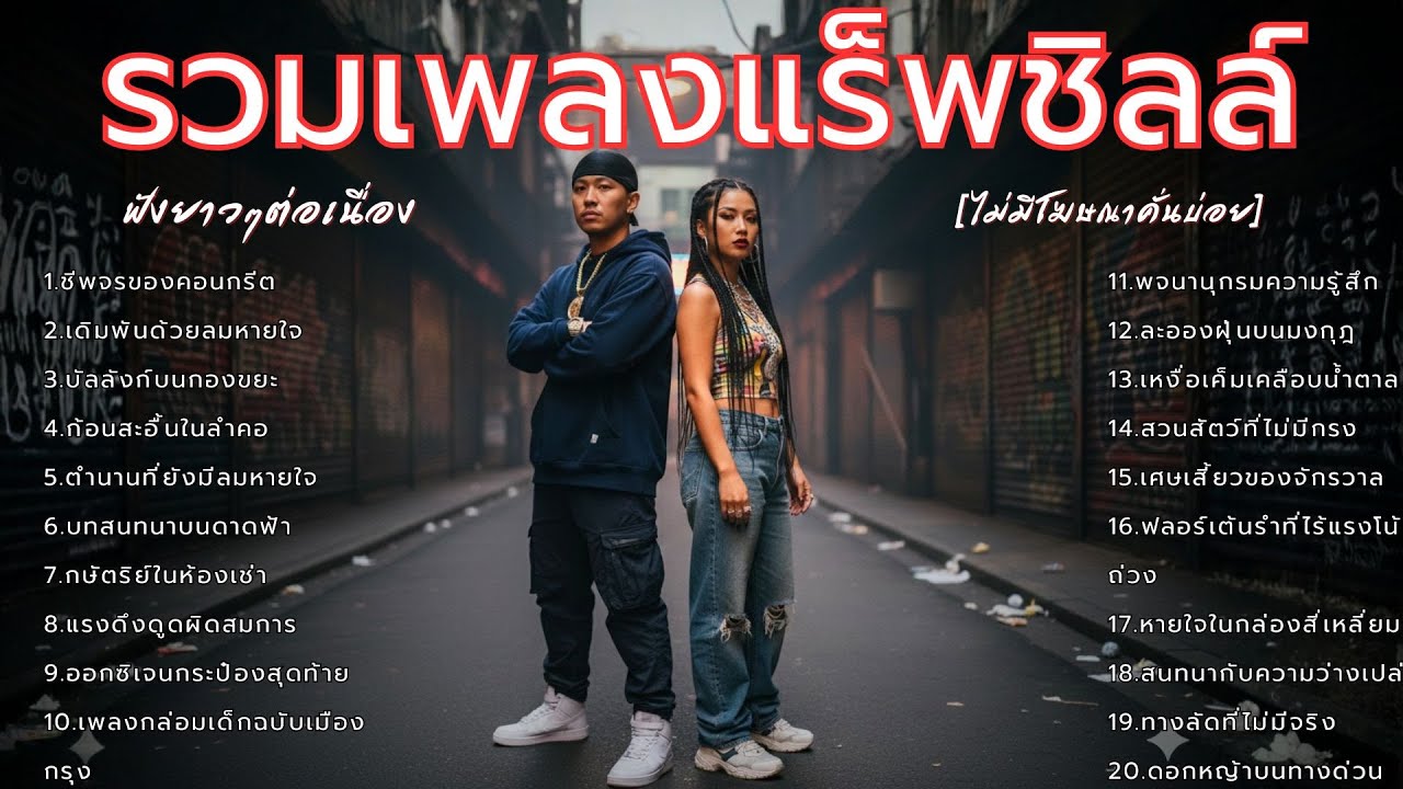 รวมเพลงแร็พ ฮิปฮอป Rap/Hip hop ฟังเพลินยาวๆ ไม่มีโฆษณาคั่นบ่อย - [RAP ZONE V]