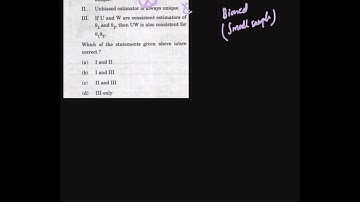 Common Misconceptions About Estimators | UPSC ISS 2025 Paper-2 | Problem-1 | Ritwik Math