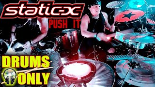 STATIC-X - Push It DRUMS ONLY INDUSTRIAL DRUM COVER by FRANKY COSTANZA