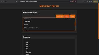 Markdown Parser