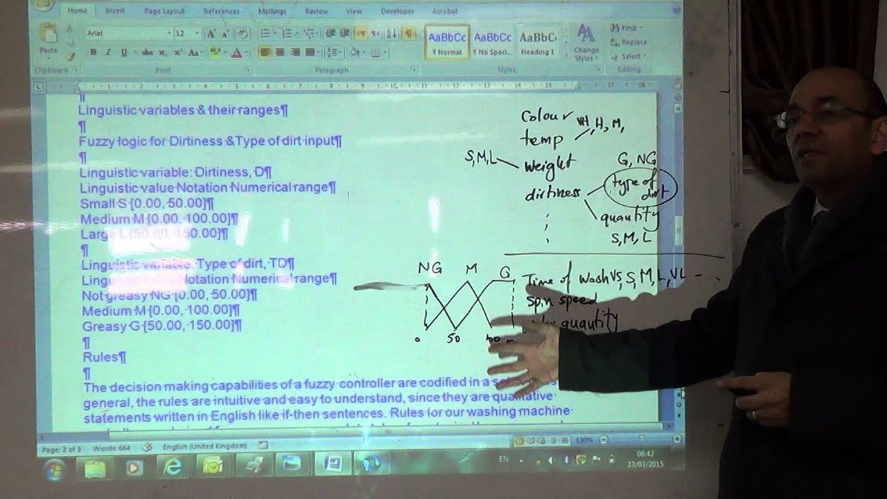 Fuzzy sets and rules for a simple washing machine (a), 23/3/2015