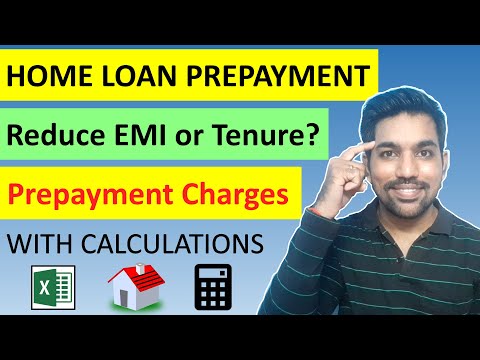 Home Loan Prepayment & Calculation Method | Reduce EMI or Tenure? With Excel Calculations