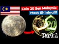 Membersihkan Koin Malaysia 20 Sen 2012 (Coin Polishing Malaysia 20 Cent 2012) Mirror Finish - Part 1