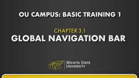 OU Campus: Basic Training 1 - Chapter 3.1