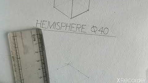 ISOMETRIC PROJECTION OF HEMISPHERE
