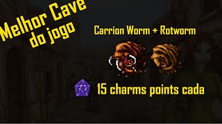 [BESTIARY] Carrion Worm and Rotworm - It's the best cave in Tibia - 15 Charms points each