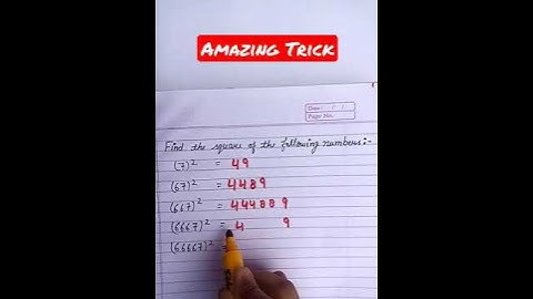 square of 67,667,6667 # shorts ,#amazing trick