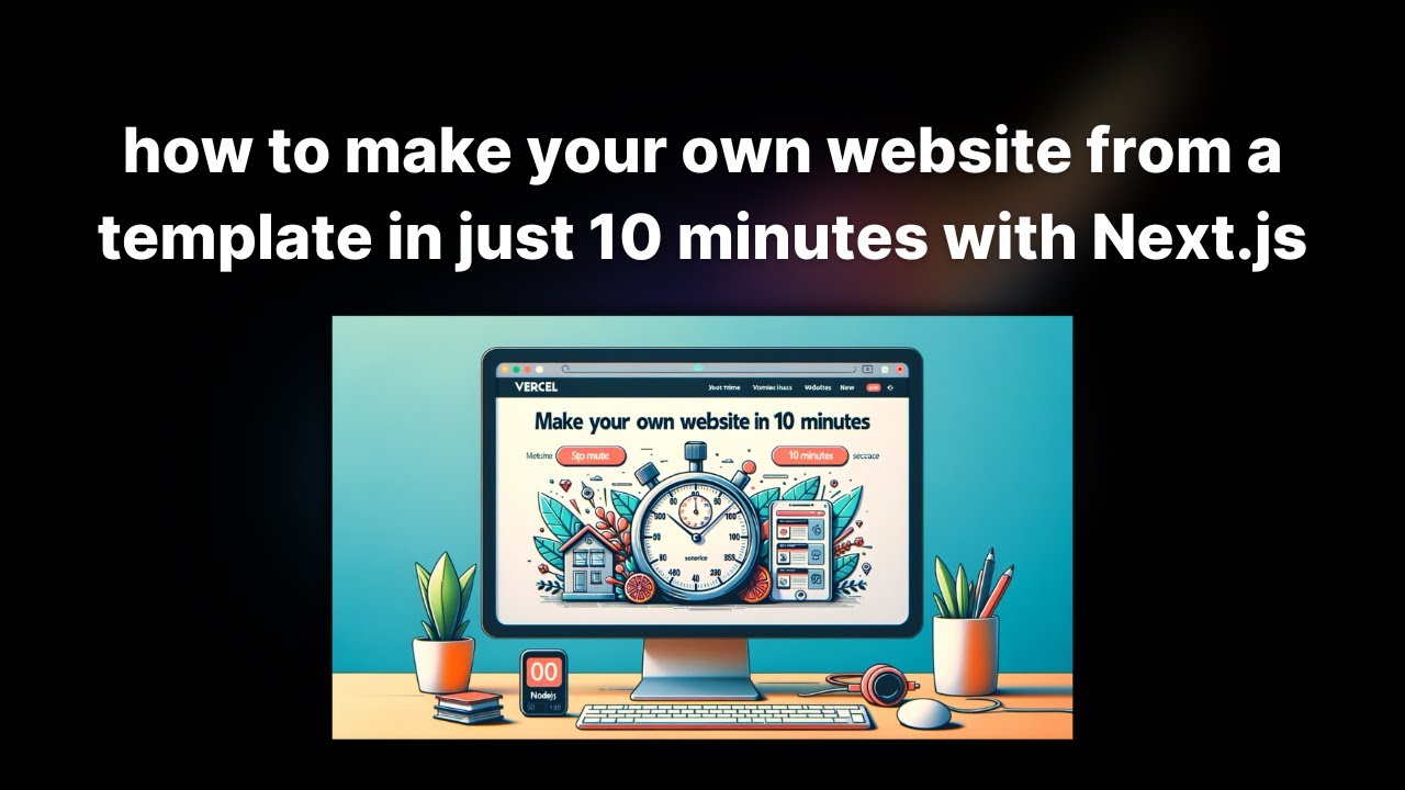 Launch a Next.js Website in a Flash: 10 Minutes with a Template - YouTube