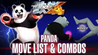 🐼 TEKKEN 4 - PANDA move list, holds, combos & 10-Hit Combo (PlayStation 2)