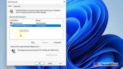 Change standard account to Administrator in Windows 11