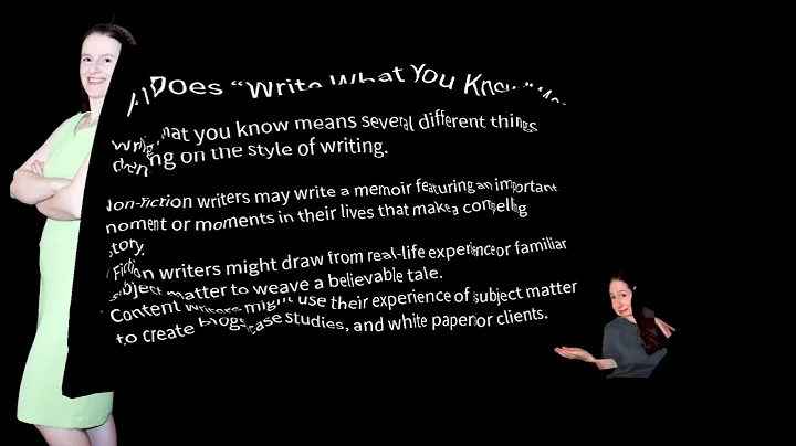 A Guide to Writing What You Know