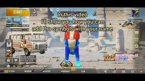 How to add Symbols to your name in PUBG Mobile