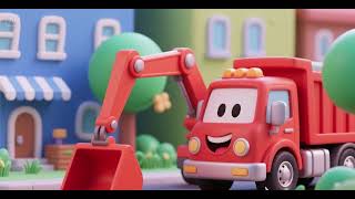 Red Truck and Loader Smile Song Nursery Rhymes Kids Songs