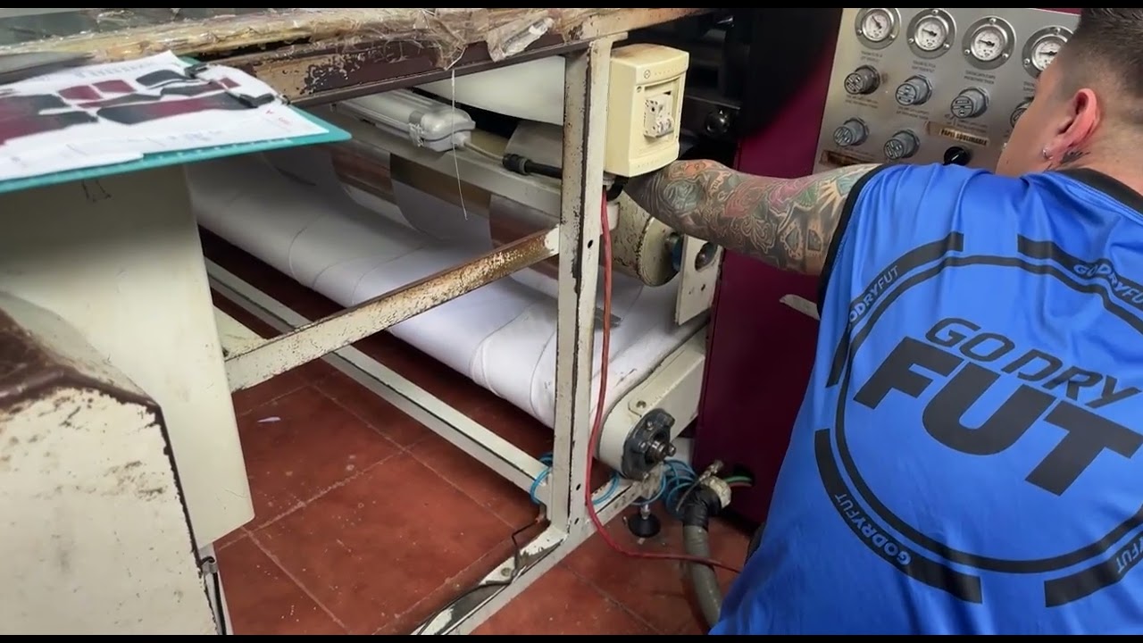 Sublimación en calandra en tiempo Real