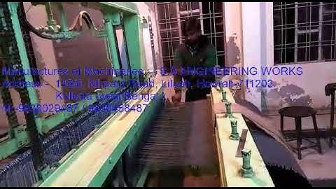 Crimped wire mesh machine       S S ENGINEERING WORKS   Vibrating mesh machine with hydraulic system