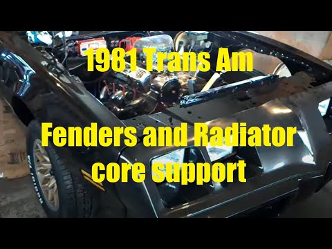 1981 Trans Am fenders and radiator core support - YouTube 81 camaro heater diagram 