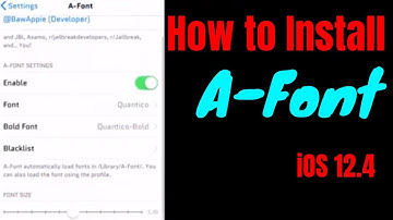 A-Font - Alternative to BytaFont for iOS 12.4 | Use ANY Custom Font!