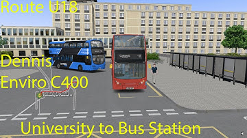 OMSI 2 - Cotterell Route U18, University to Bus Station (Dennis Enviro Citybus 400)