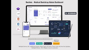 Bootstrap 5 Admin Dashboard Medical with Responsive UI Kit – Doclinic