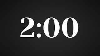 2-Minute Countdown Timer | Clean & Clear
